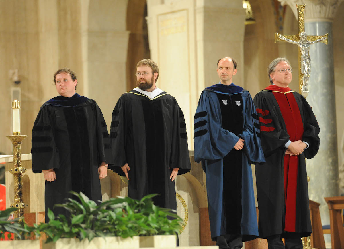 Faculty receiving the canonical mission